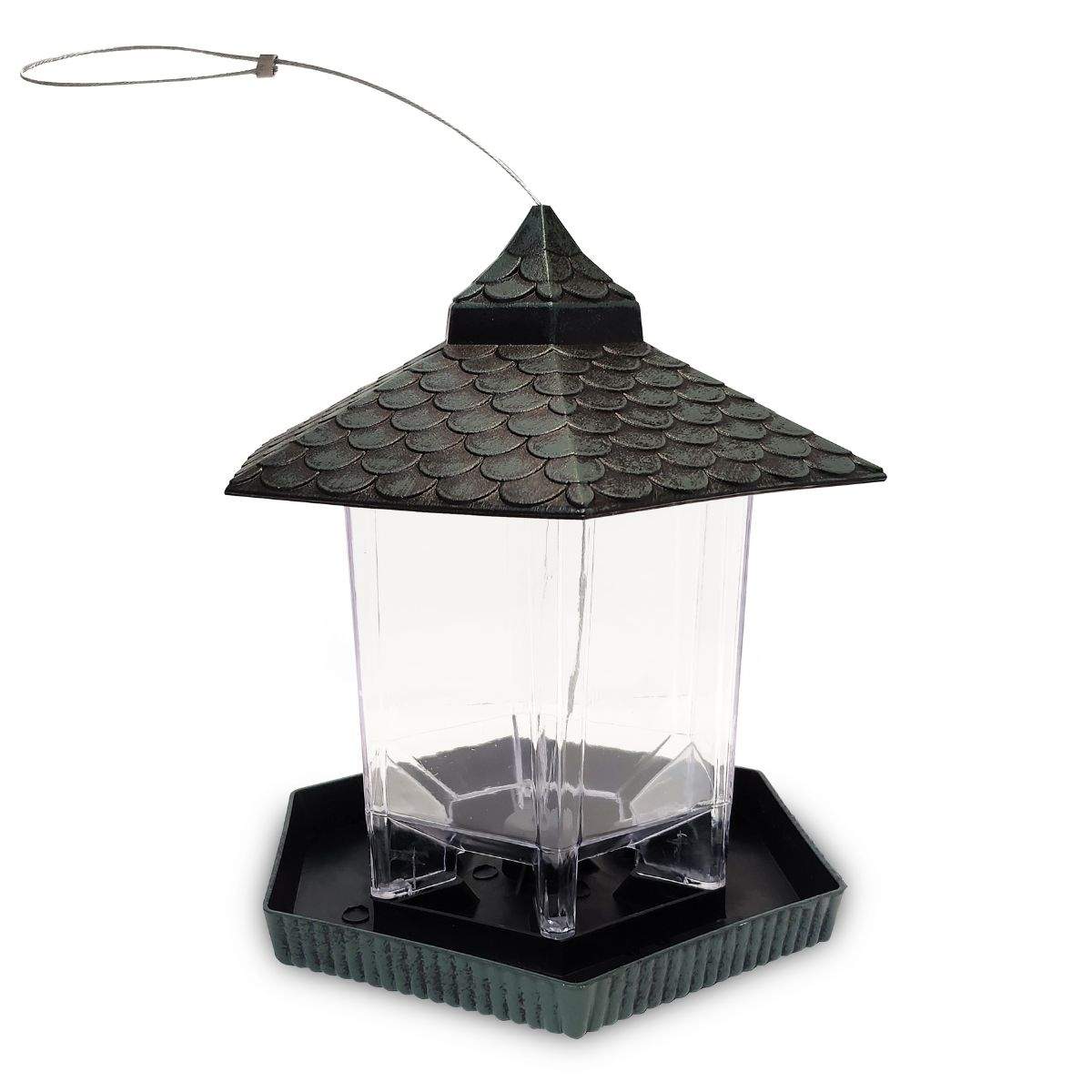 Fuglefoderhus – Grønt, charmerende udendørs design