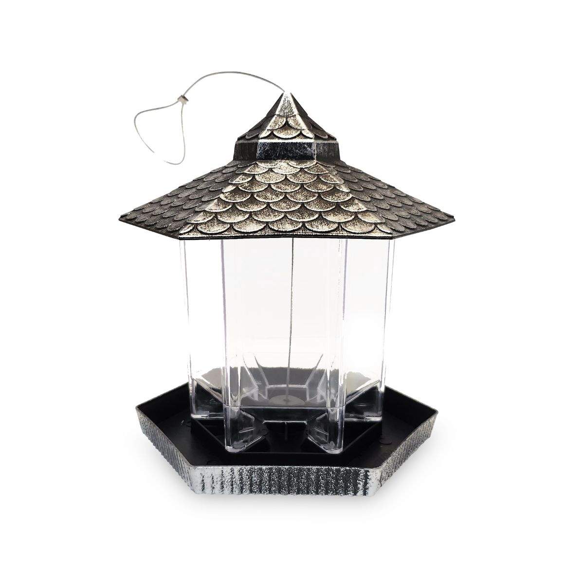 Silverfärgad fågelmatare – Charmigt utomhustillägg | Hem & Hobby | Pryloteket