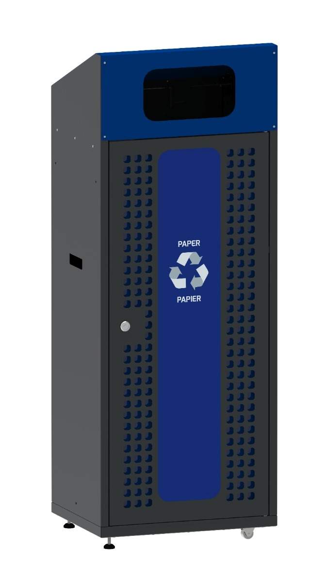 Högkapacitets återvinningsbehållare, 180 l – slitstarkt stål | Hem & Hobby | Pryloteket