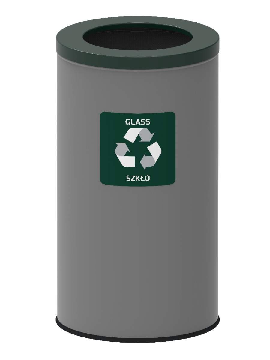 Återvinningsbehållare 75L – Grön, Stål, Halkfri | Hem & Hobby | Pryloteket