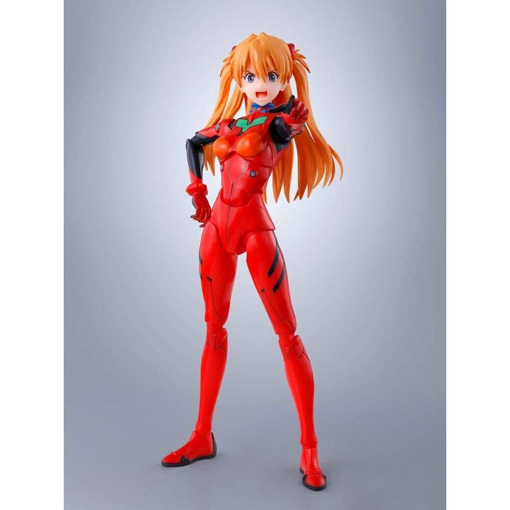 Neon Genesis Evangelion Asuka Shikigami Langley S.H. Figuarts figurer 14 cm