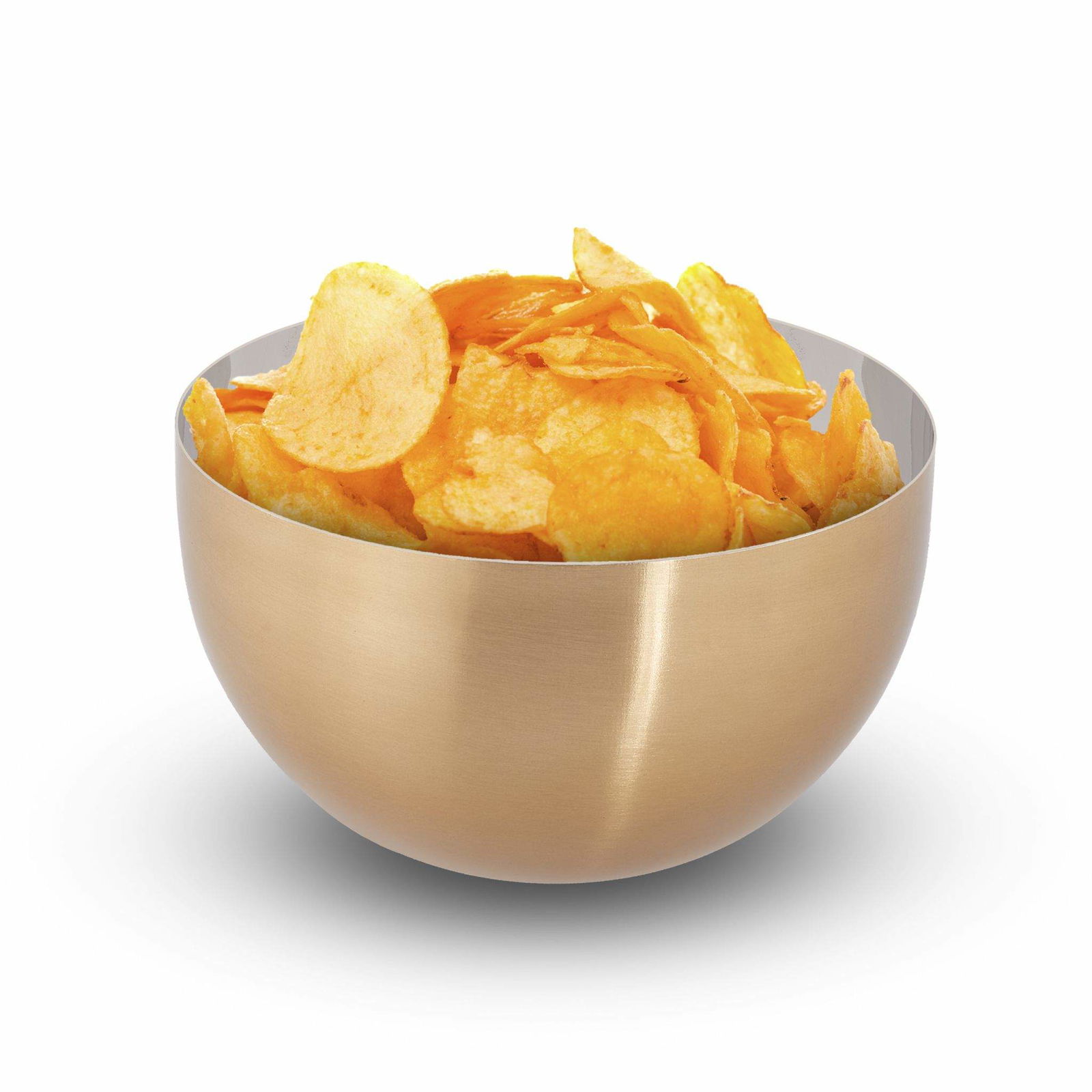 Moderne serveringsskål guld/sølv