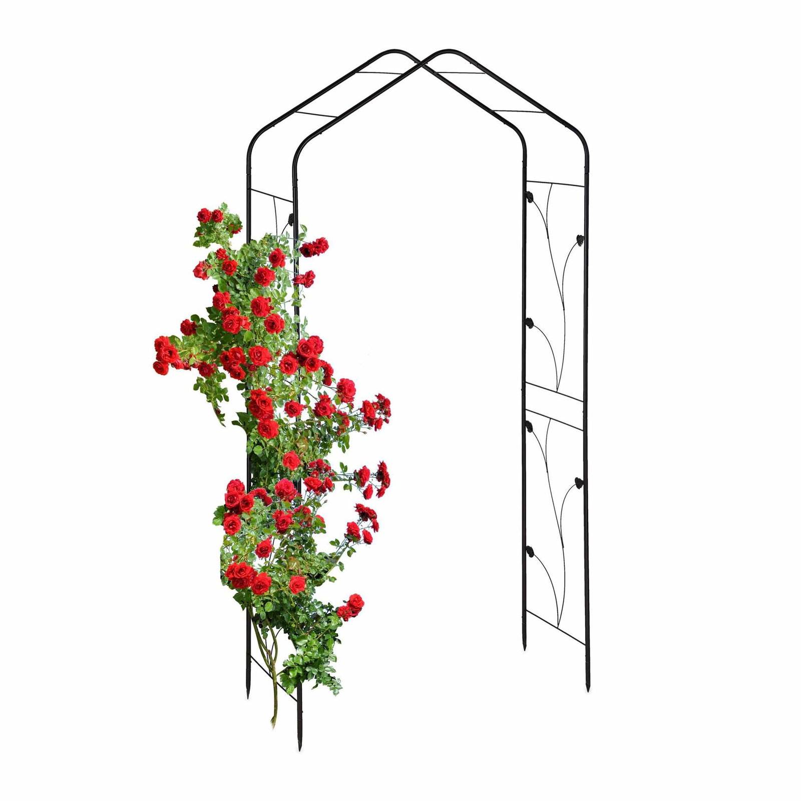 Metal Rose Arch i svart | Hem & Hobby | Pryloteket