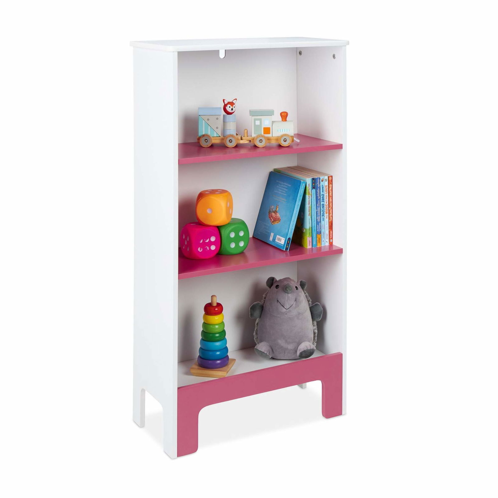 Børnehylder til legetøj og bøger