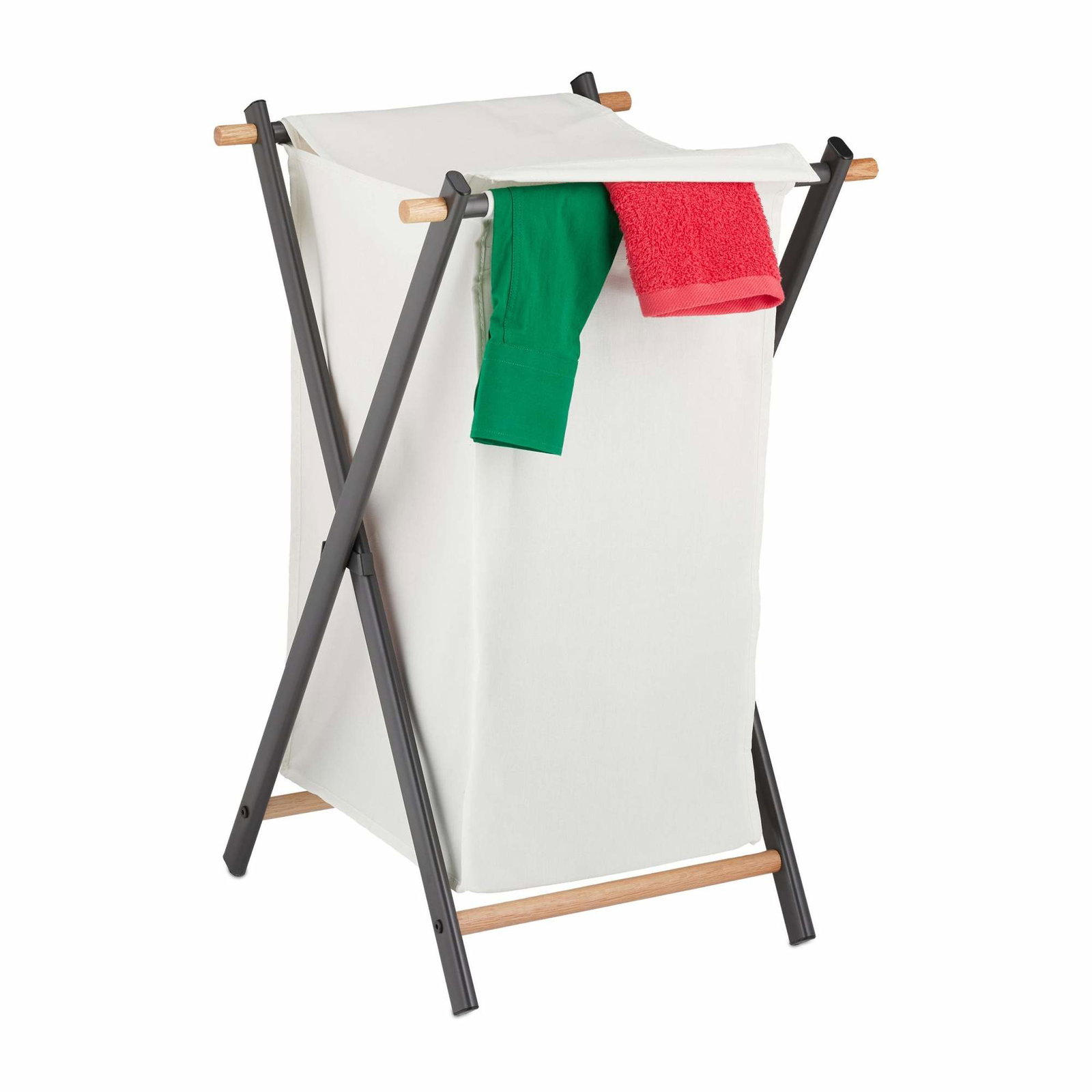 Fällbar tvättkorg med lock Grå | Hem & Hobby - Hem & Hushåll - Badrum | Pryloteket