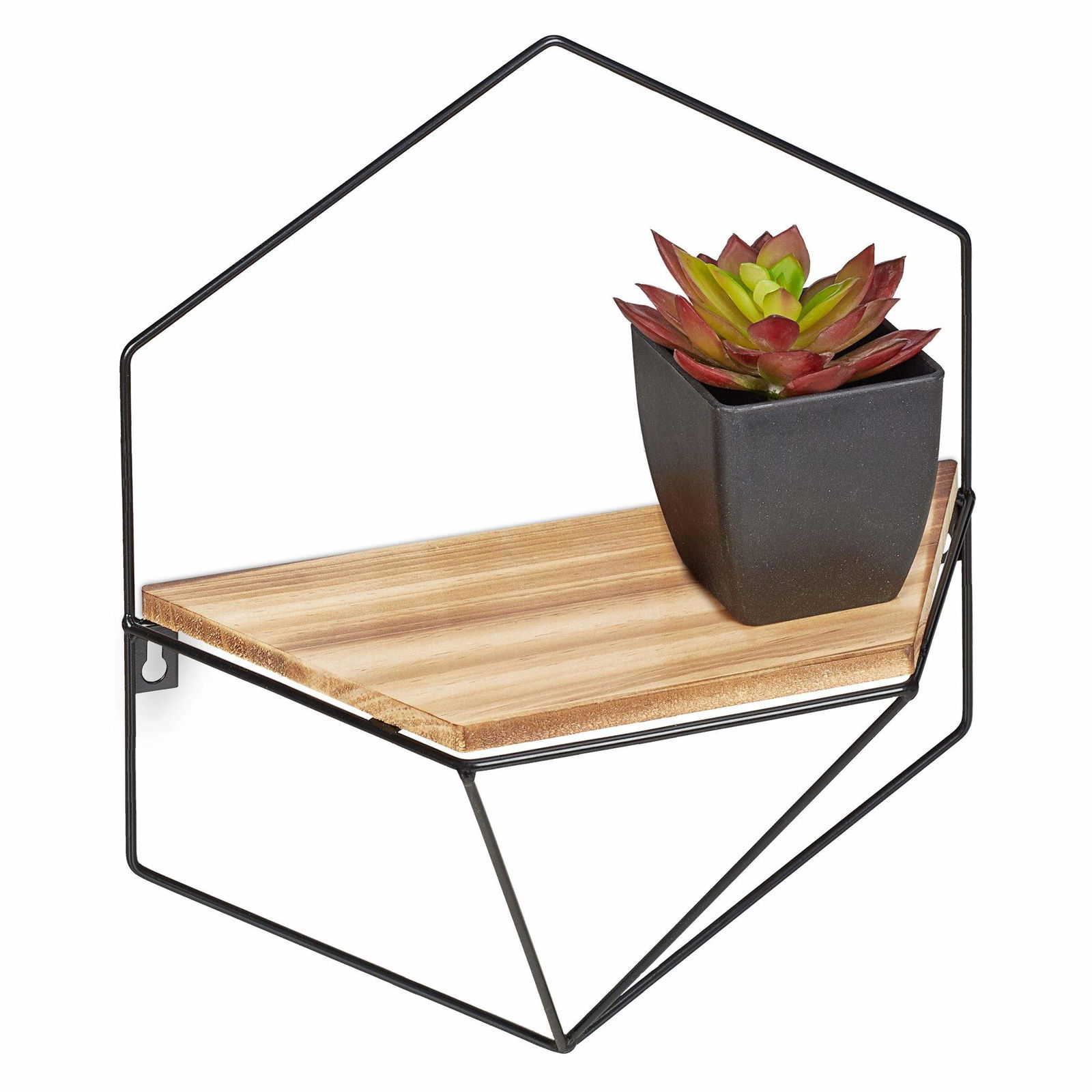 Flydende honeycomb hylde