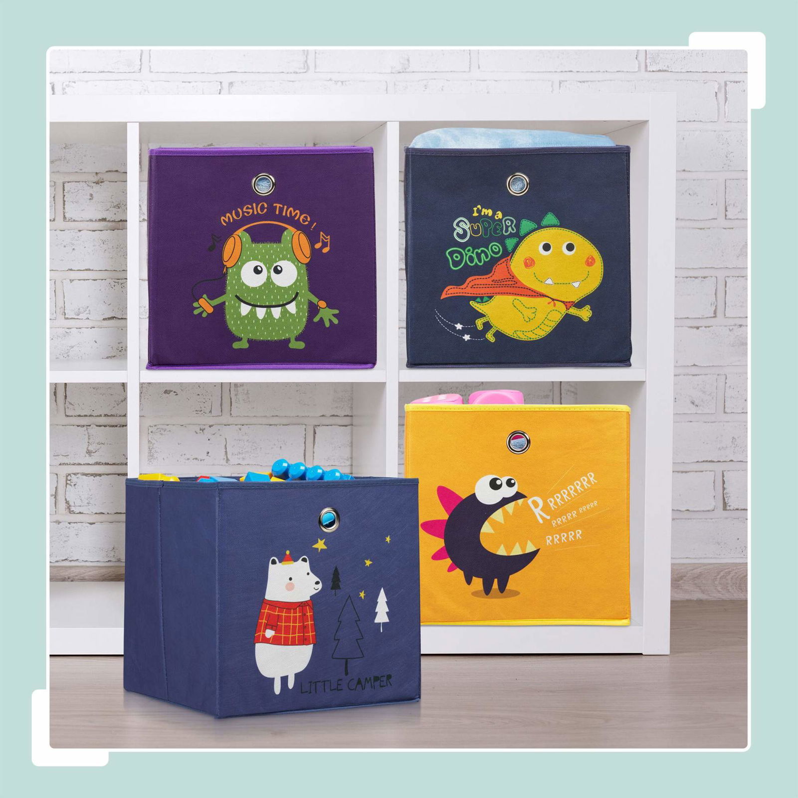 Förvaringsbox för barn set om 4 | Leksaker & Spel - Leksaker | Pryloteket