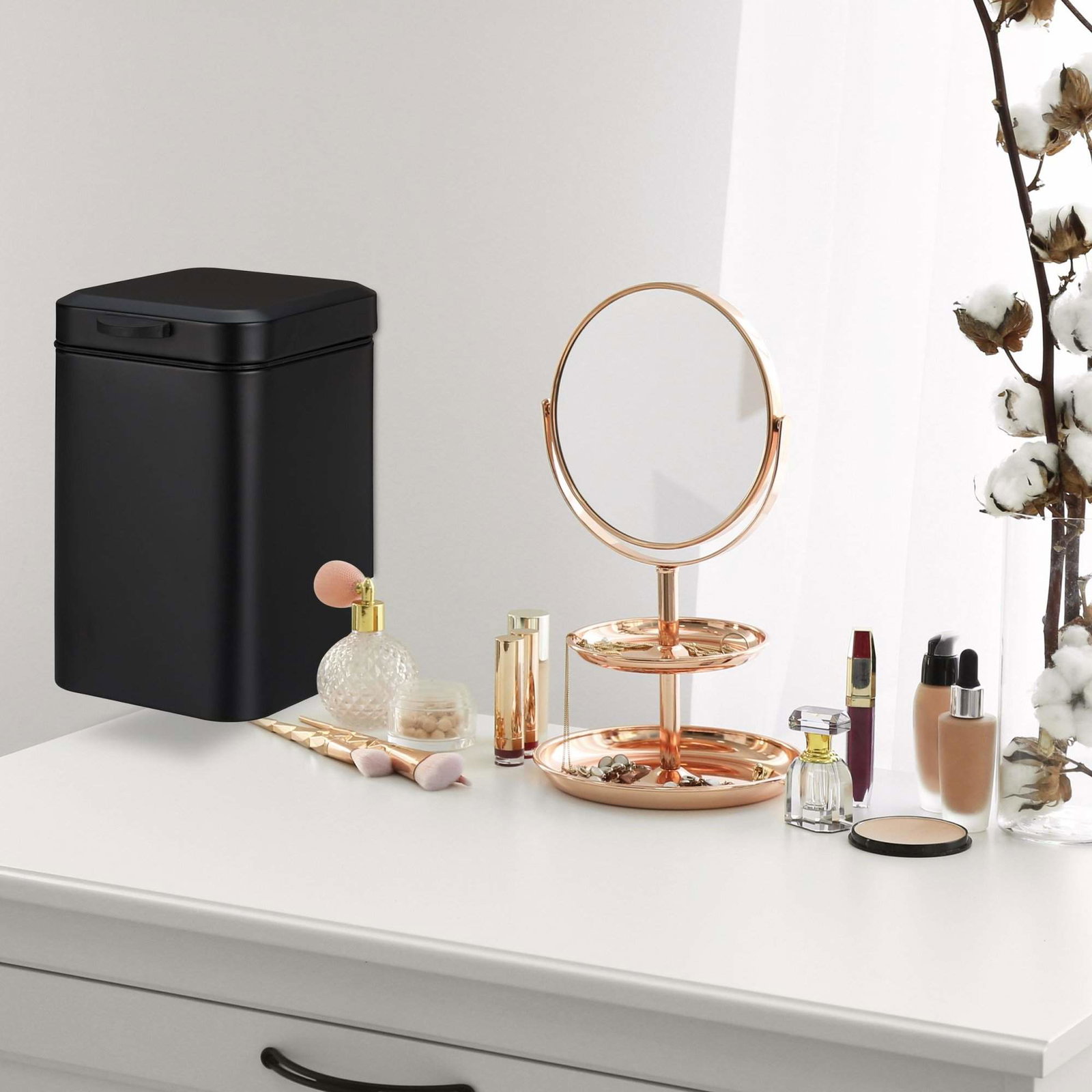 Väggmonterad badrumsbehållare 3 liter | Hem & Hobby - Hem & Hushåll - Badrum | Pryloteket