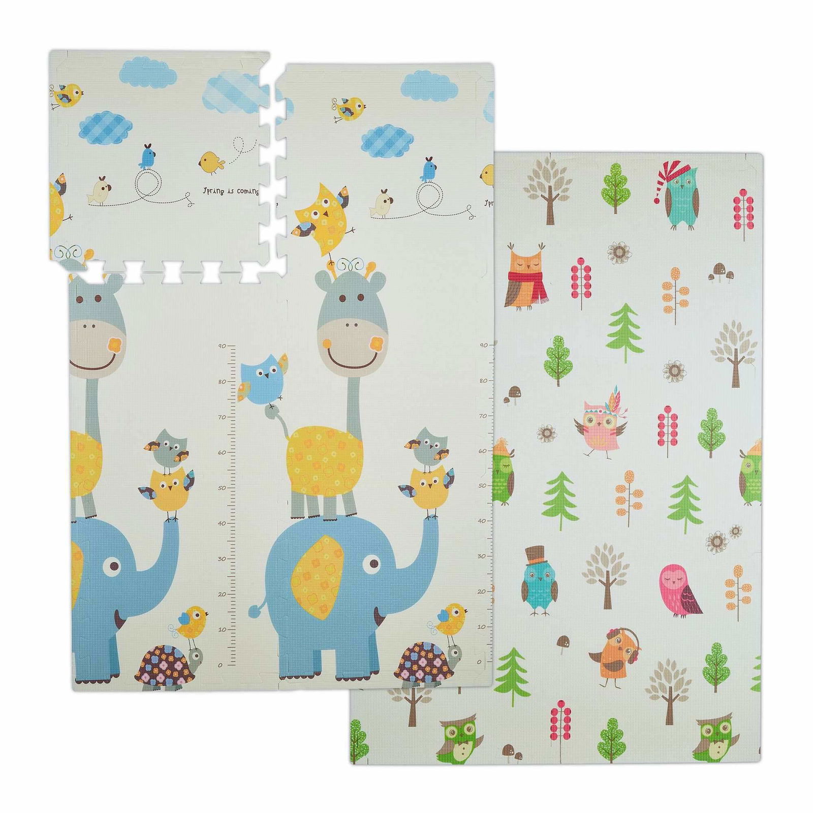 Puslemåtte duo: ugle / elefant