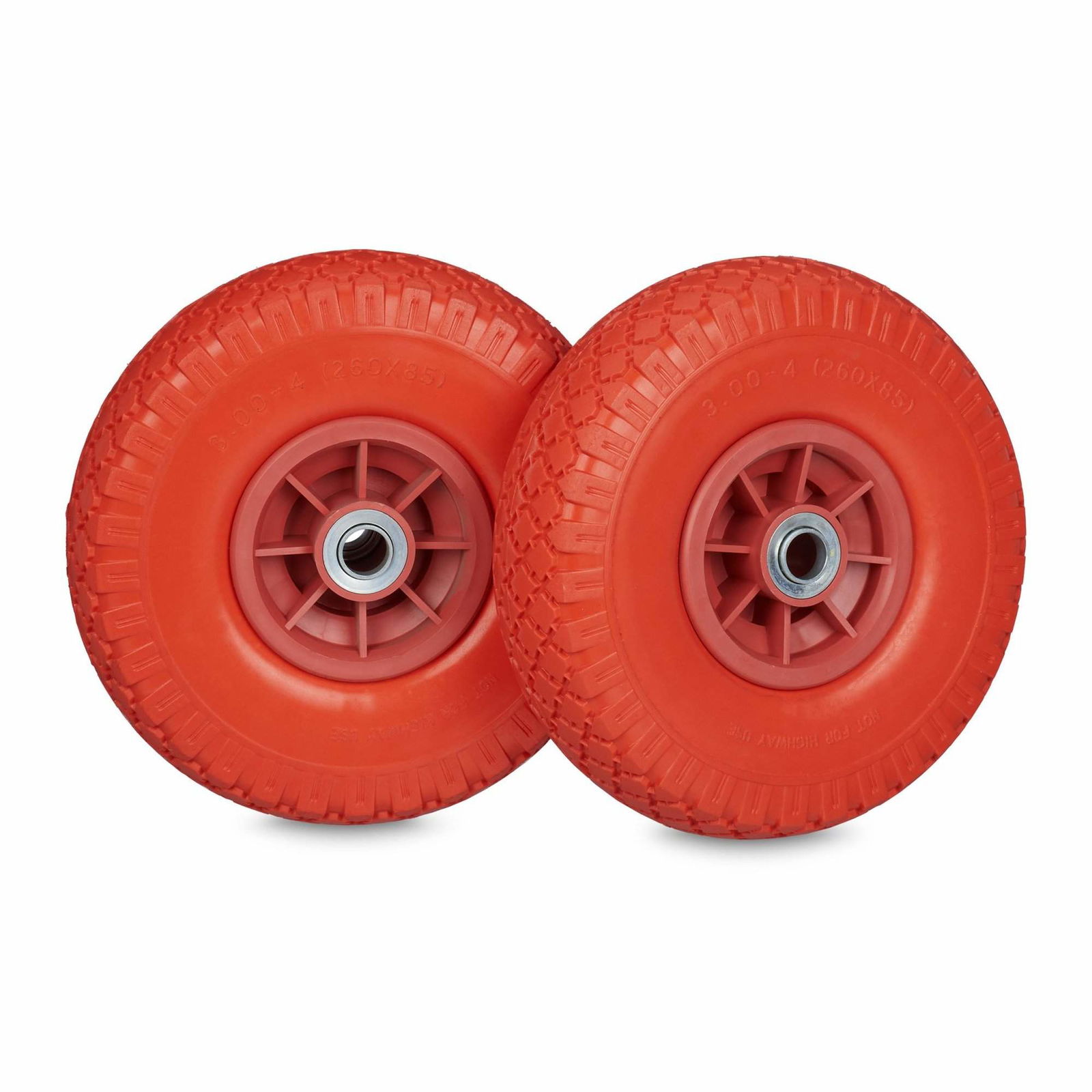 Sæt med 2 stk PU Håndlastbil Dæk 3,00-4