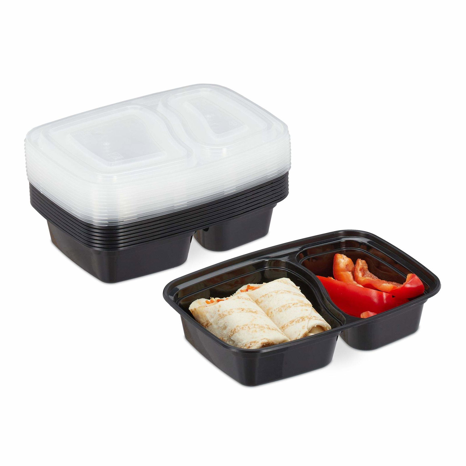 Set med 10 måltidsförpackningar, 2 fack | Hem & Hobby | Pryloteket