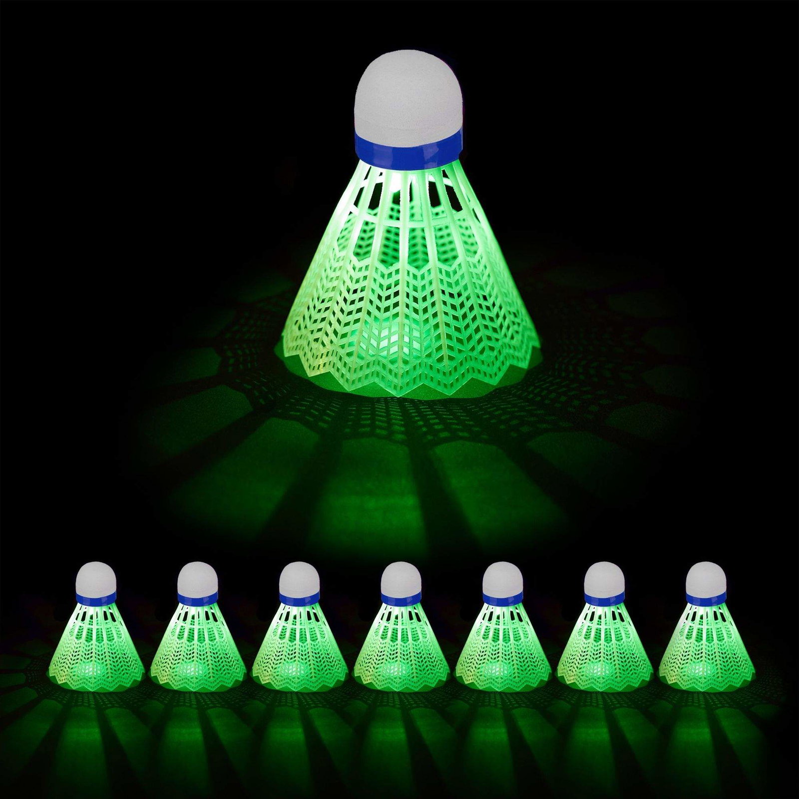 8x LED Shuttlecock | Leksaker & Spel - Leksaker - Övriga Leksaker - Bollar | Pryloteket