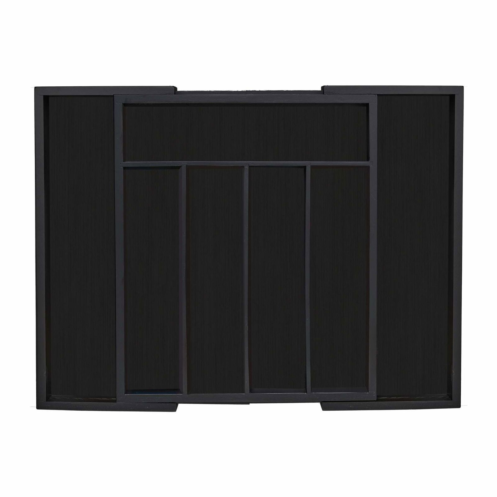 Utdragbar bestickbricka i bambu i svart | Elektronik - Tillbehör Mobil & Surfplatta - Mobiltillbehör - Mobilkablar - Tillbehör | Pryloteket