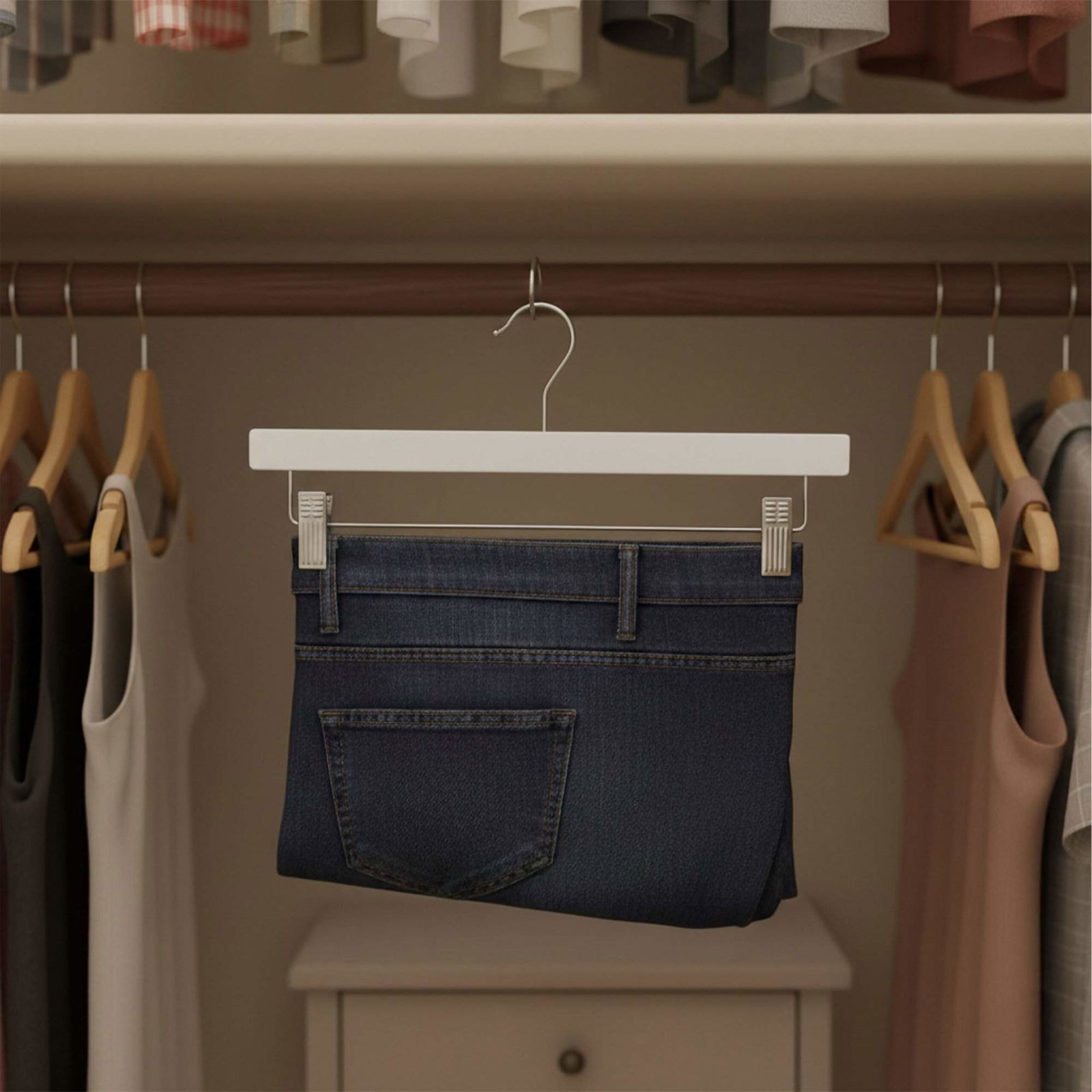 Træbuksebøjlesæt med 12 stk