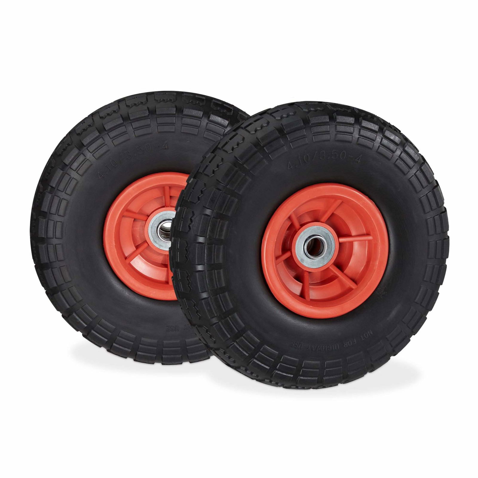 Set med 2 st PU-skottkärrdäck 4.1/3.5-4 | Hem & Hobby - Hem & Hushåll - Trädgårdsartiklar - Skottkärror | Pryloteket