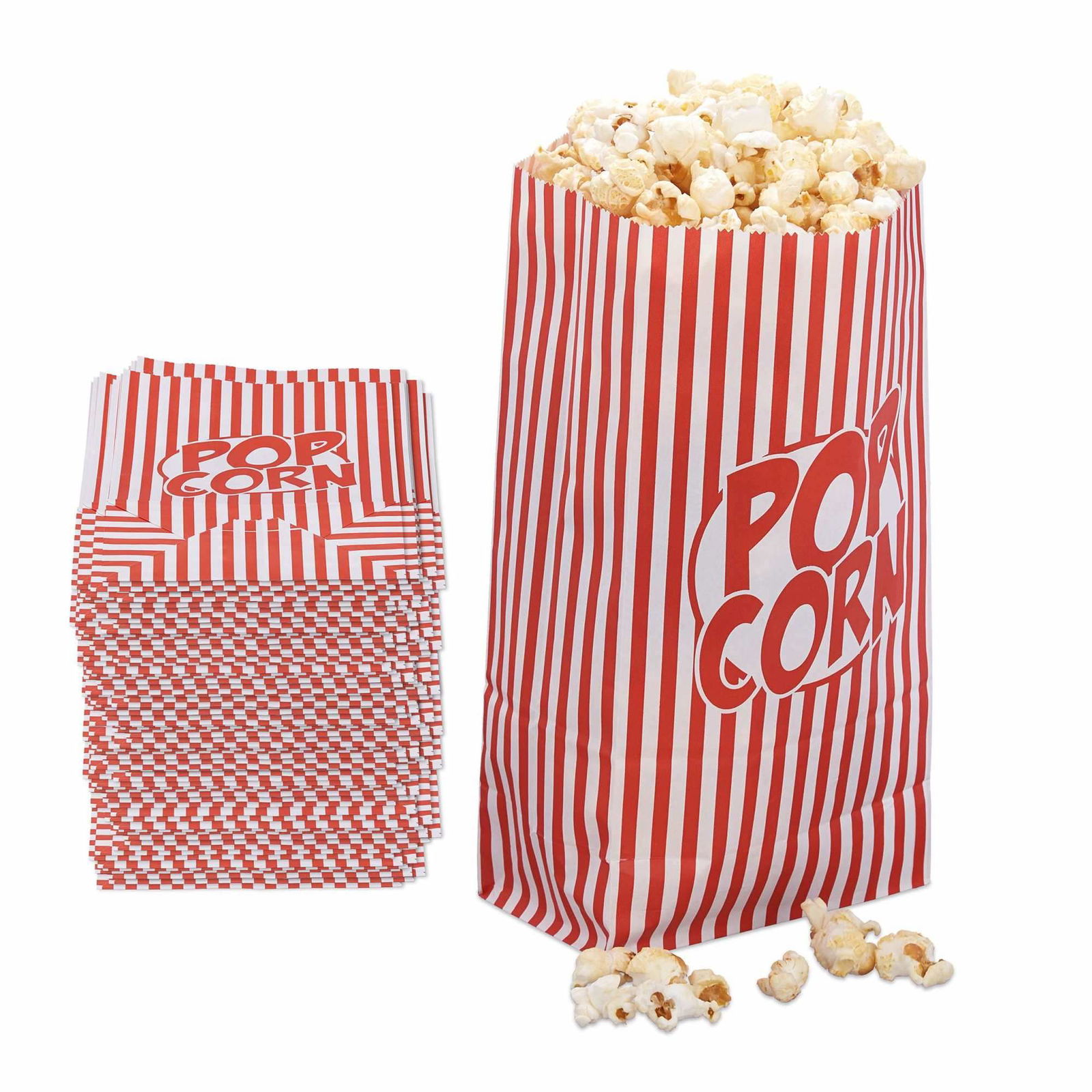 Popcorn tasker sæt med 144 stk