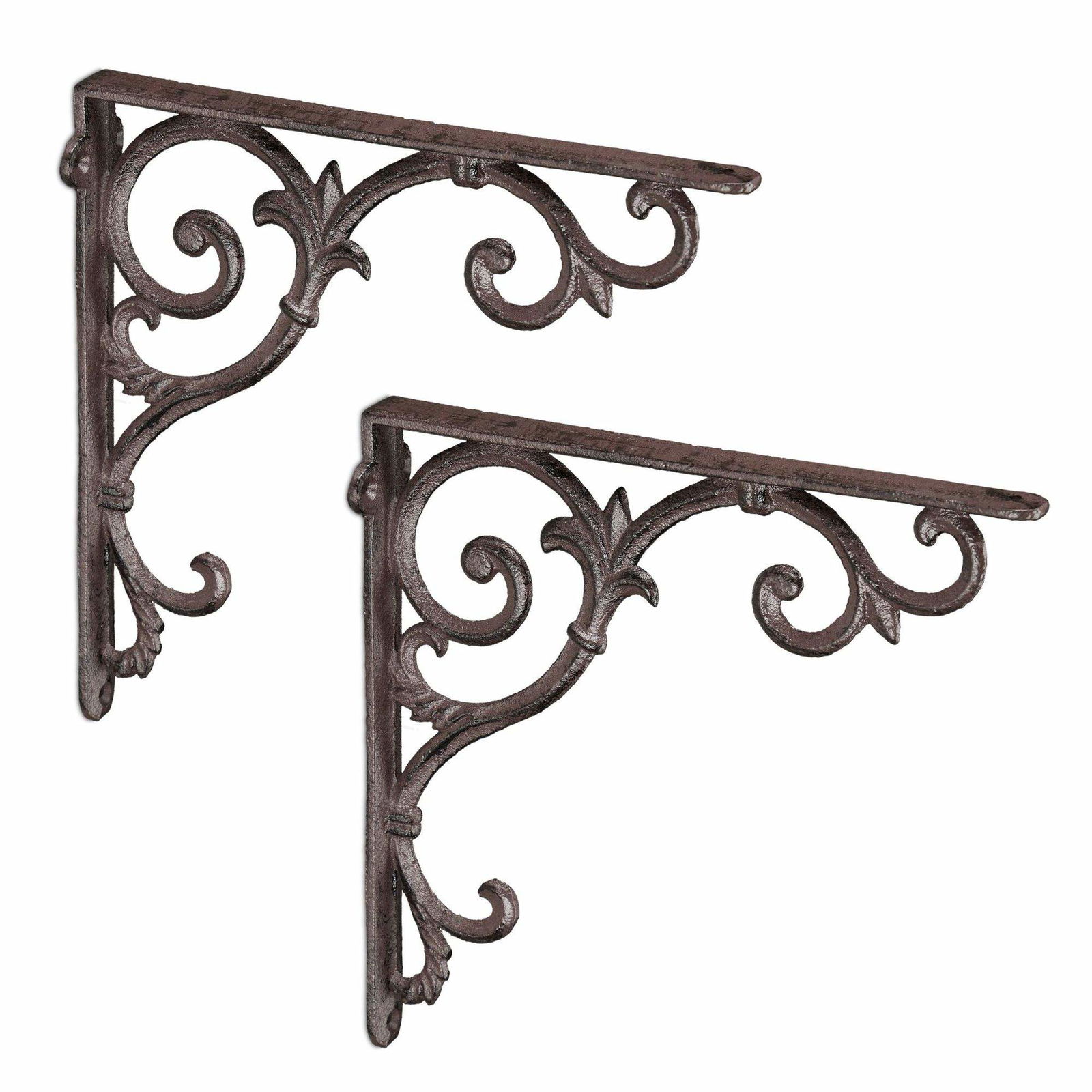 Sæt med 2 hyldebeslag i vintage look