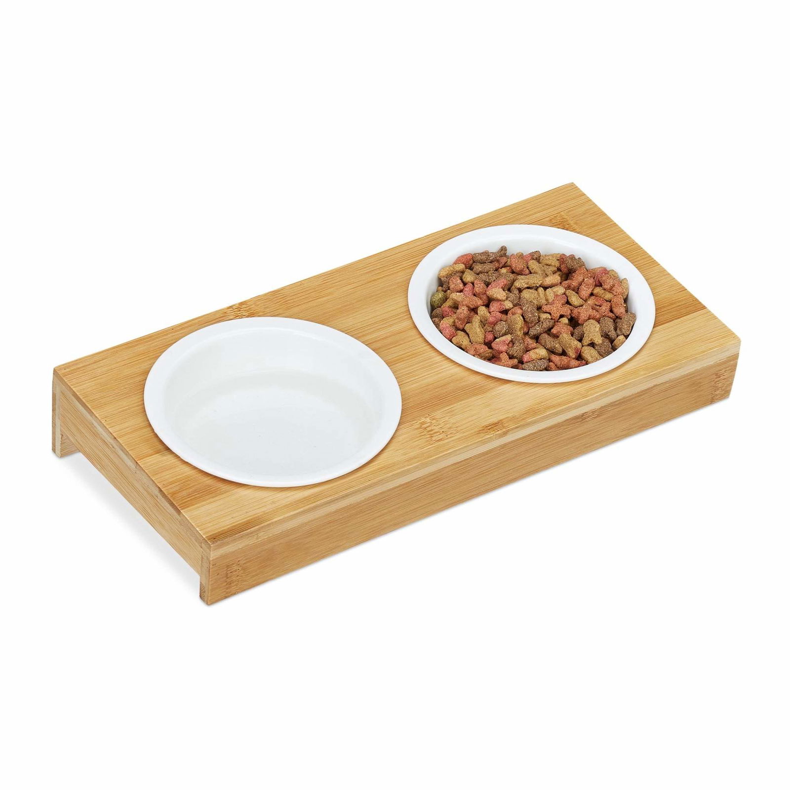 Foderstation med keramiske skåle