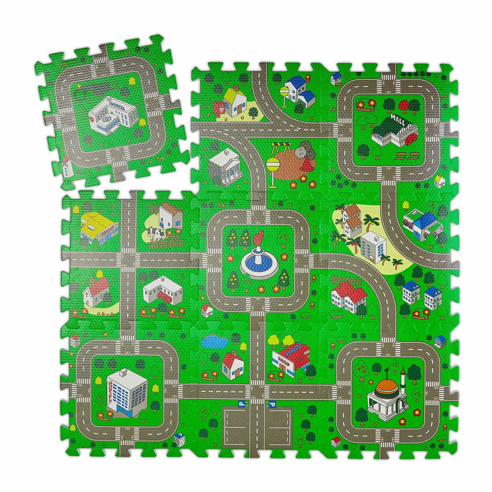 Puzzle Mat Road