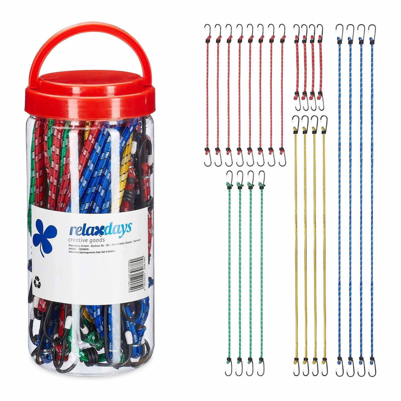 Bungee Cord Set med 24 st | Hem & Hobby | Pryloteket