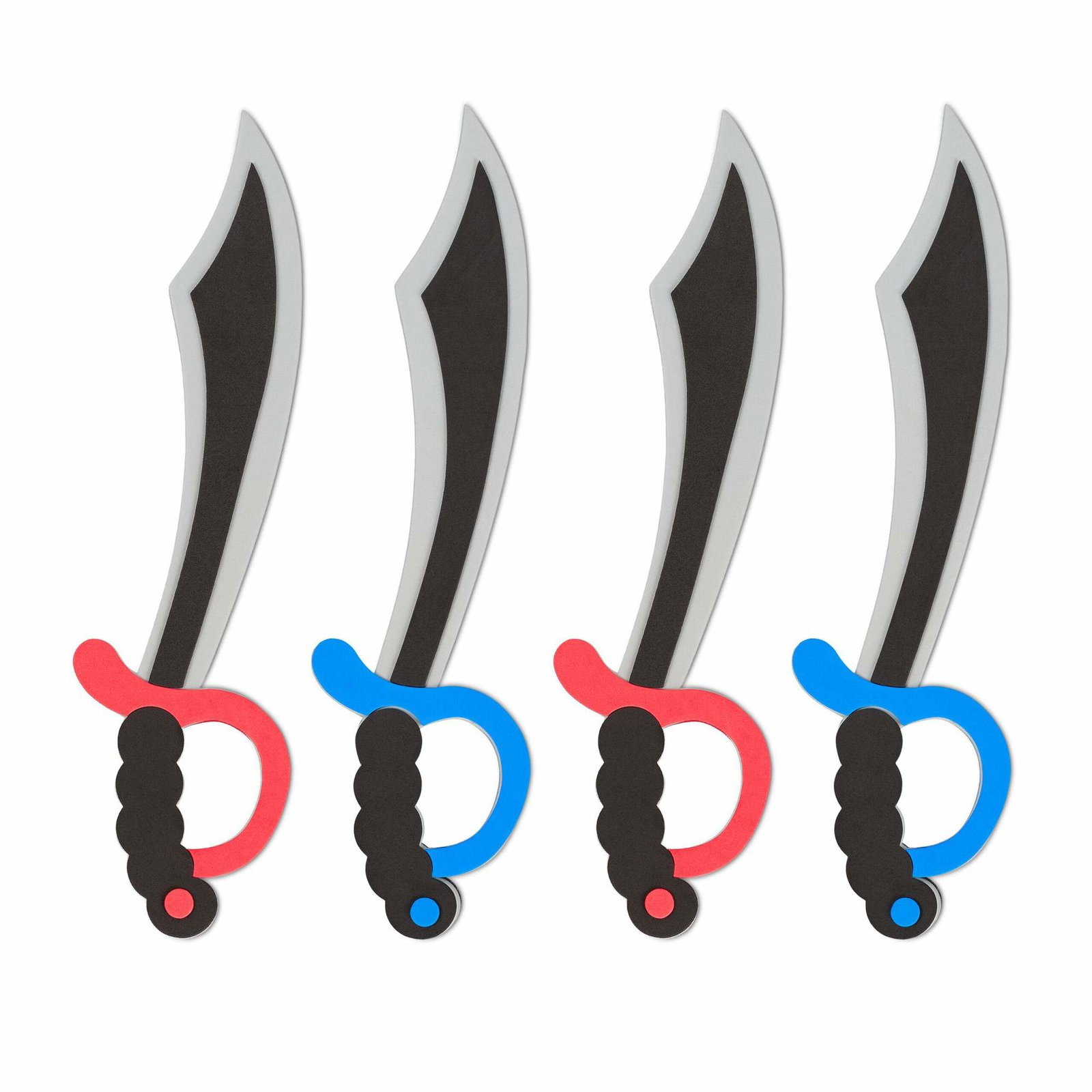 Pirate Sword Set om 4 | Elektronik - Tillbehör Mobil & Surfplatta - Mobiltillbehör - Mobilkablar - Tillbehör | Pryloteket