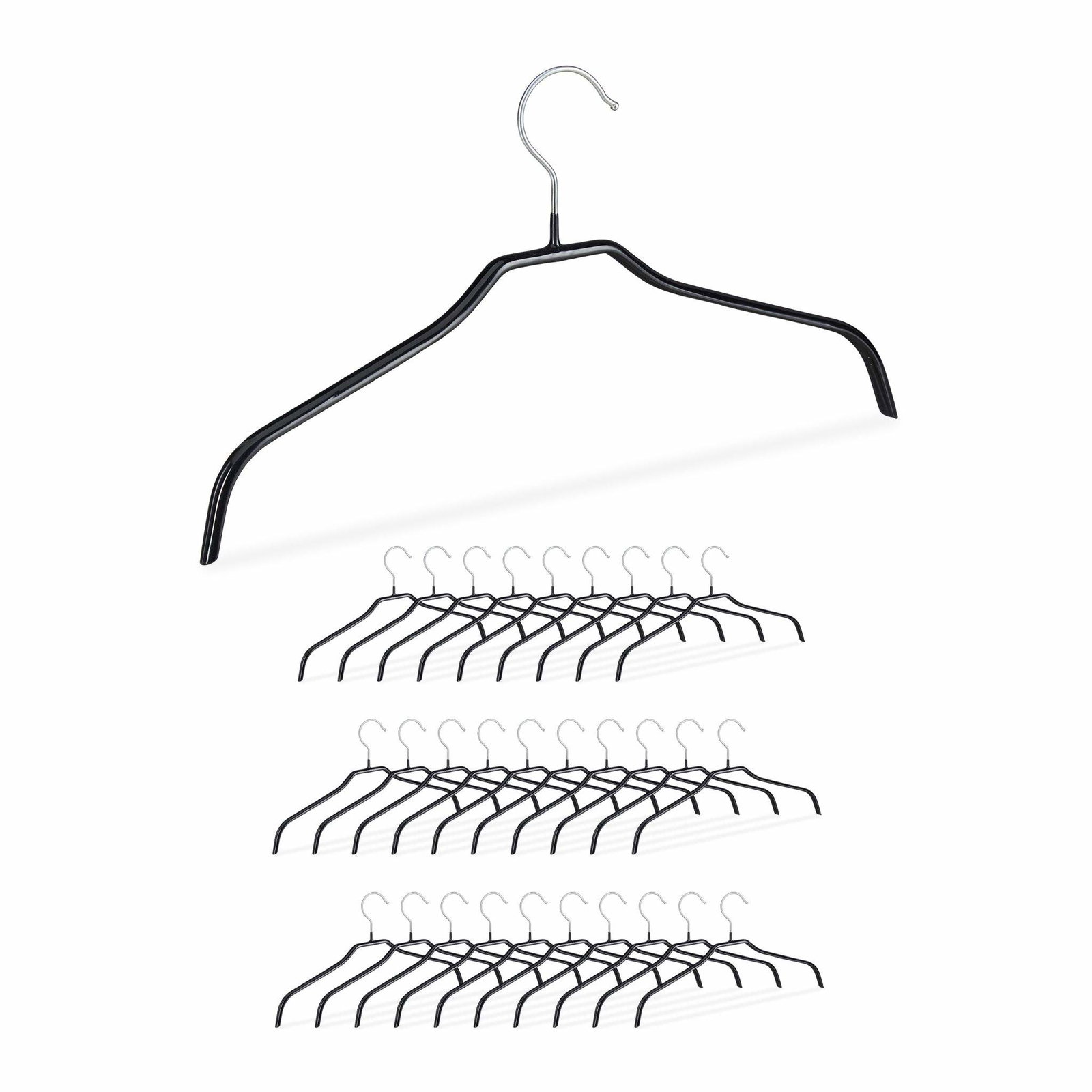 Halkfri klädhängare Set Svart | Mode & Accessoarer - Kläder | Pryloteket