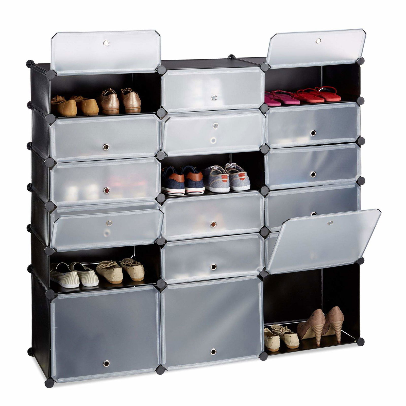 18-rums skoskab i plast