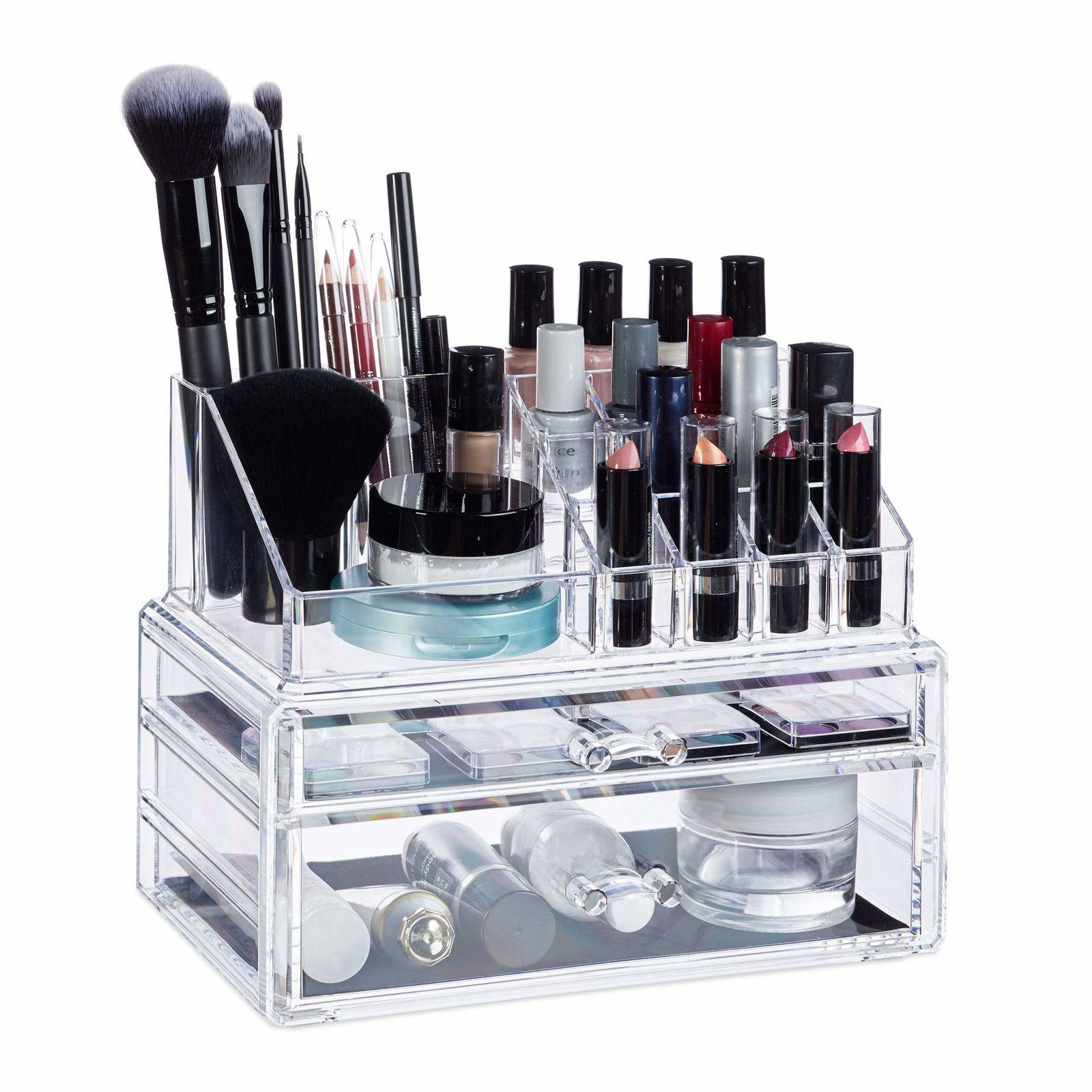 Makeup Organizer med 2 lådor | Hälsa & Skönhet - Smink & Tillbehör - Smink | Pryloteket