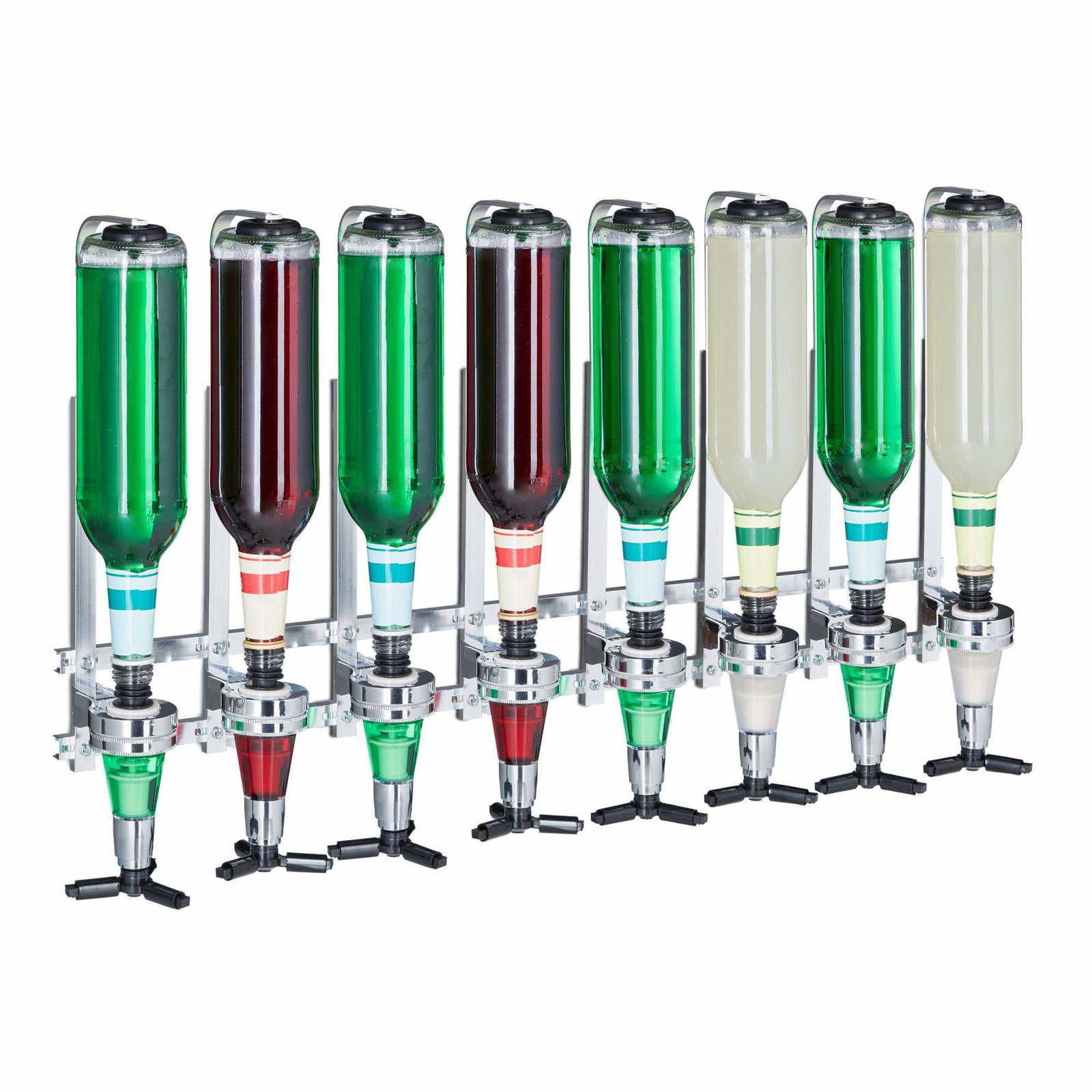 8-flaske vægmonteret barbutler