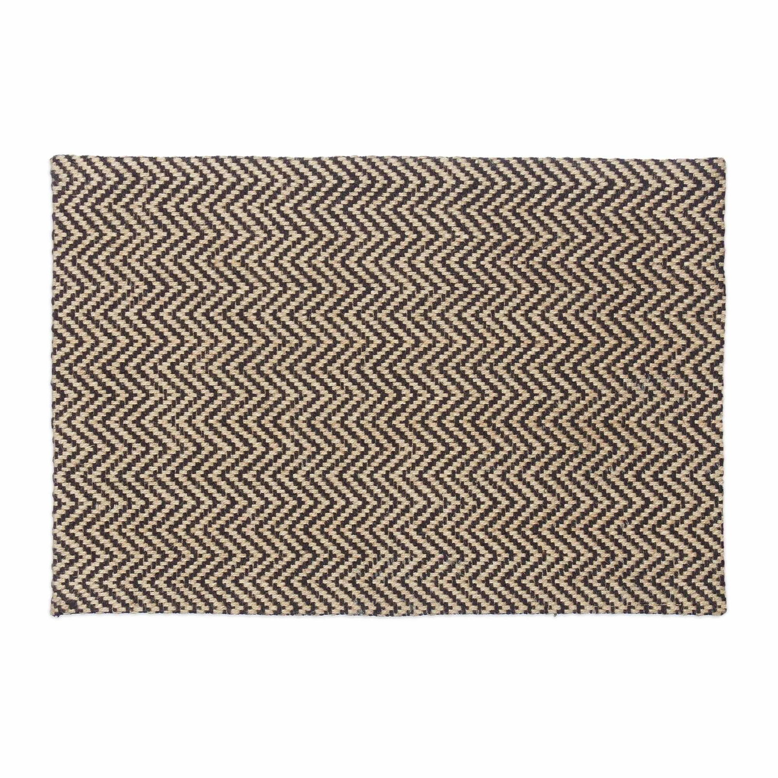 Zigzag jute dørmåtte