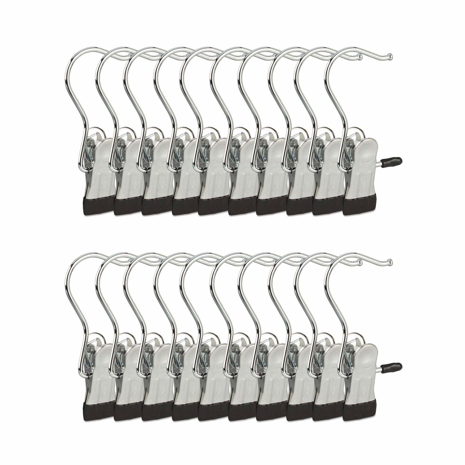 Swivel Boot Hangers Set med 20 Single Metal Clip klädhängare | Mode & Accessoarer - Kläder | Pryloteket
