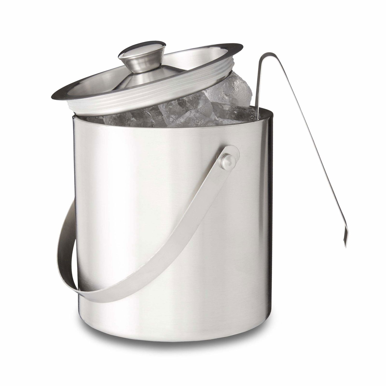 Isspand 2 liters lukning med låg og tang, iskubebeholder vinkøler