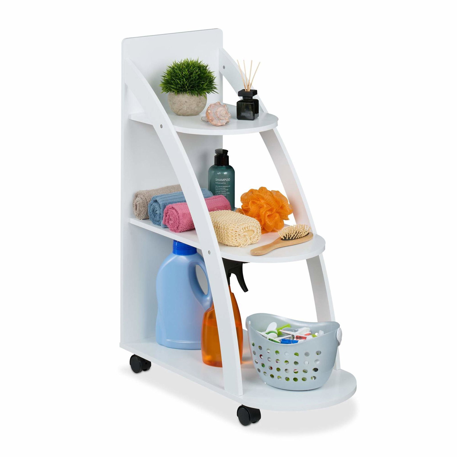 Vit vagn 3 nivåer | Hem & Hobby - Hem & Hushåll - Badrum | Pryloteket