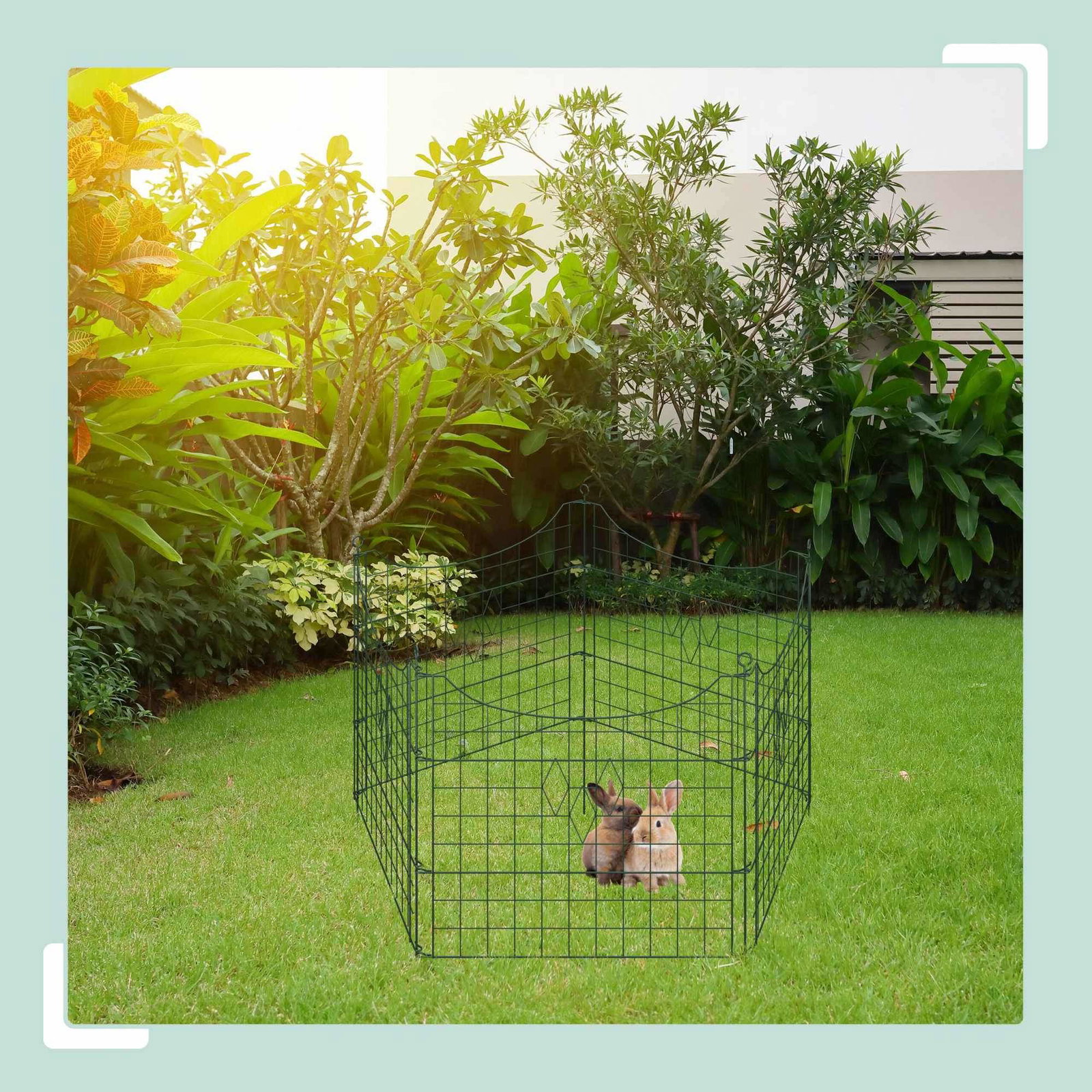 Dammstaket med 5 st stängsel | Hem & Hobby - Husdjur | Pryloteket