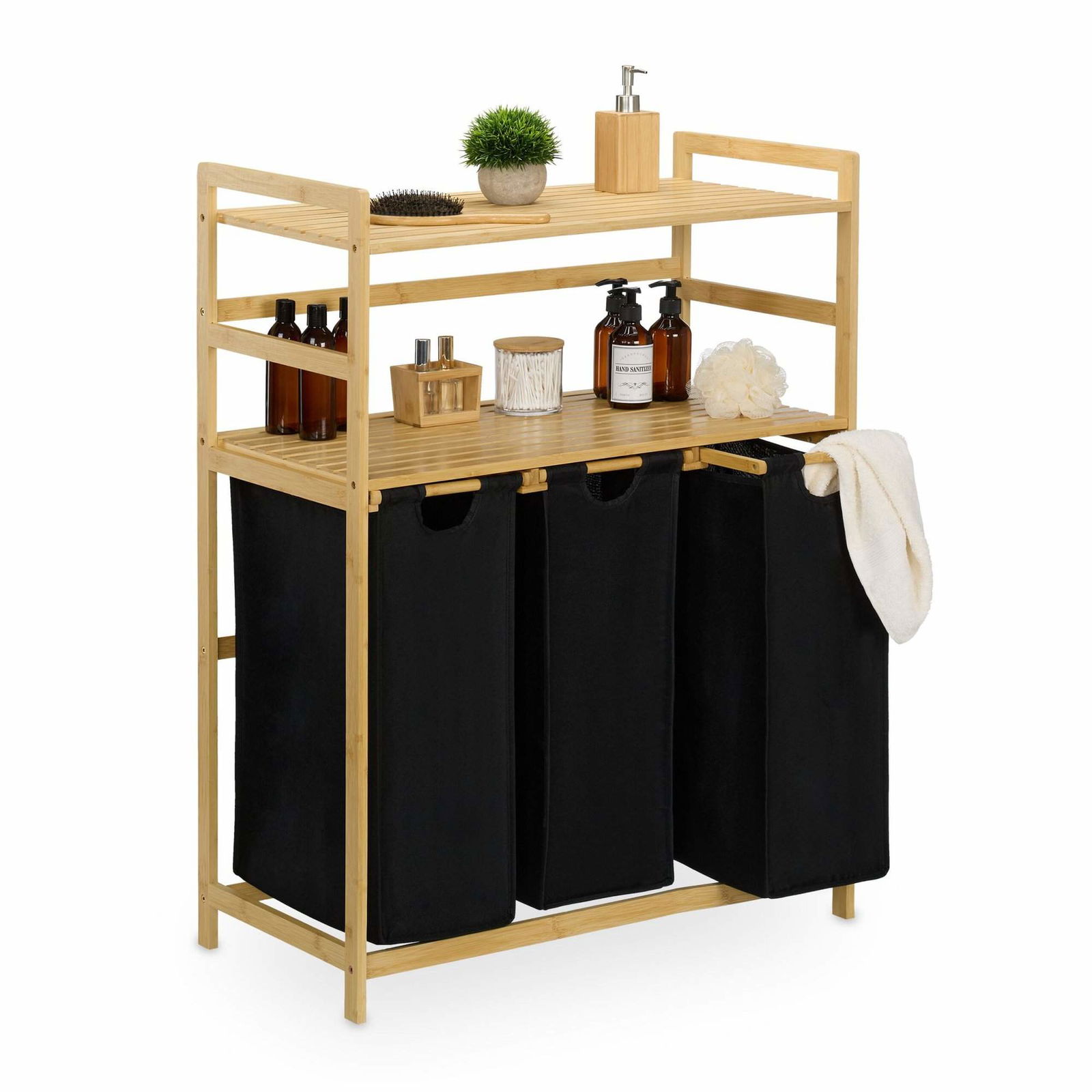 Tvättkorgsställ med 2 hyllor | Hem & Hobby - Hem & Hushåll - Tvätt - Tvättkorgar | Pryloteket