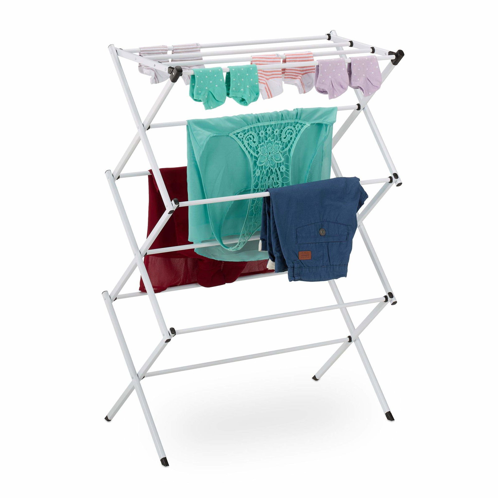 Hopfällbar klädhängare i metall | Mode & Accessoarer - Kläder - Underkläder | Pryloteket