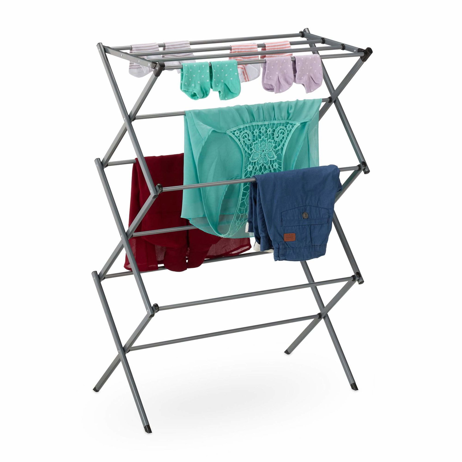 Hopfällbar klädhängare i metall | Mode & Accessoarer - Kläder - Underkläder | Pryloteket