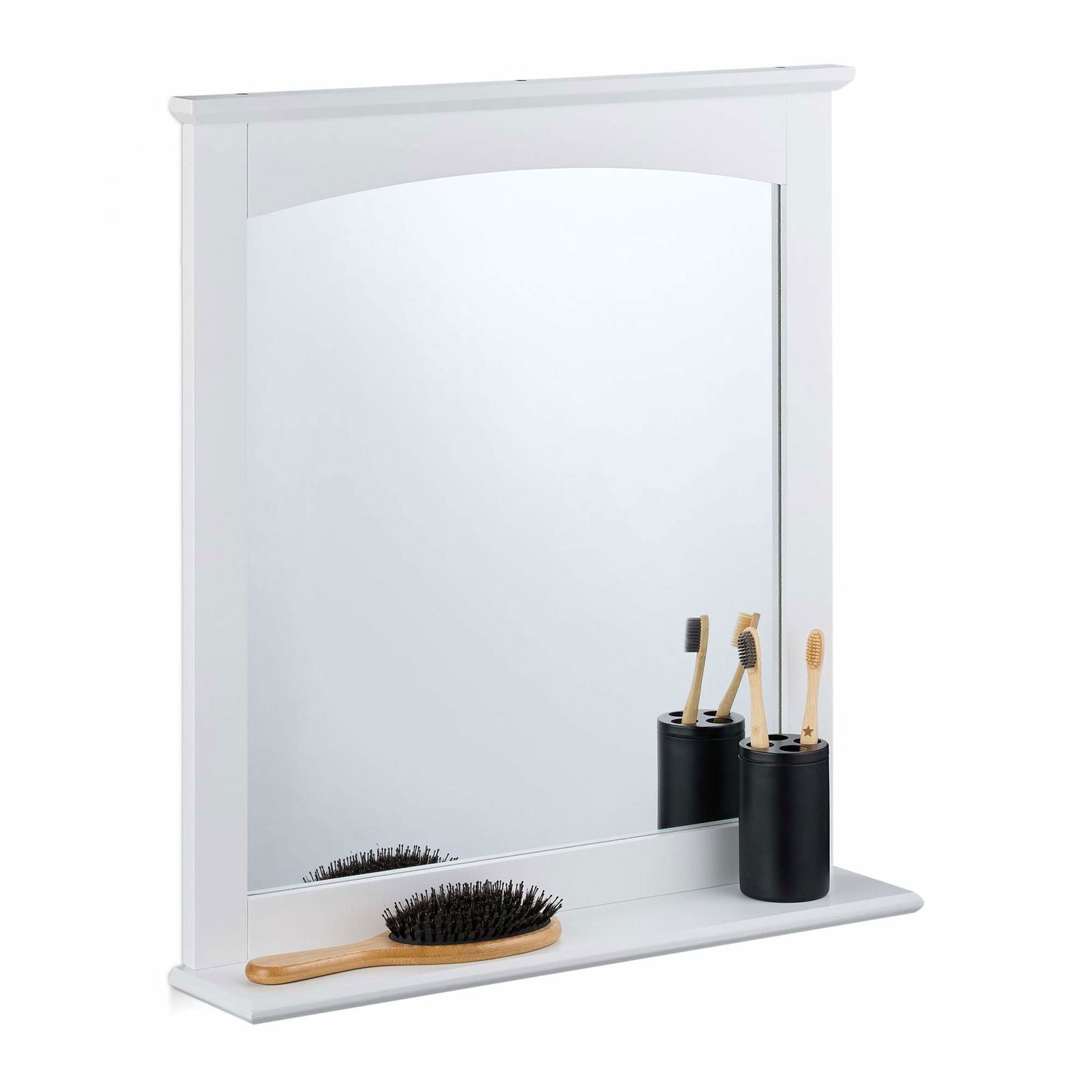 Badrumsspegel med hylla MDF | Hem & Hobby - Hem & Hushåll - Badrum - Tandborsthållare | Pryloteket