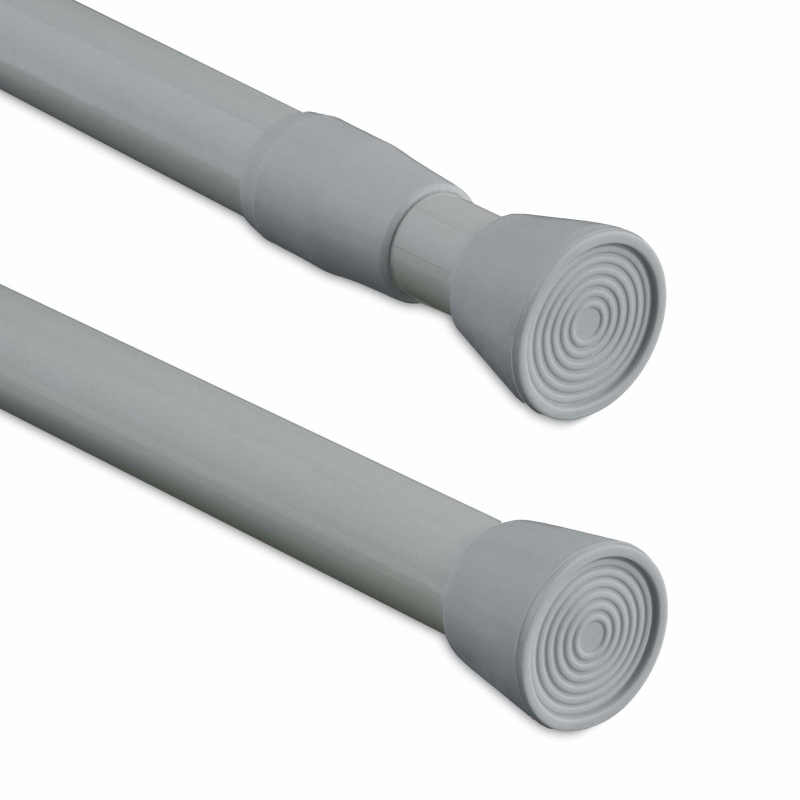 Teleskopstang i rustfrit stål, grå