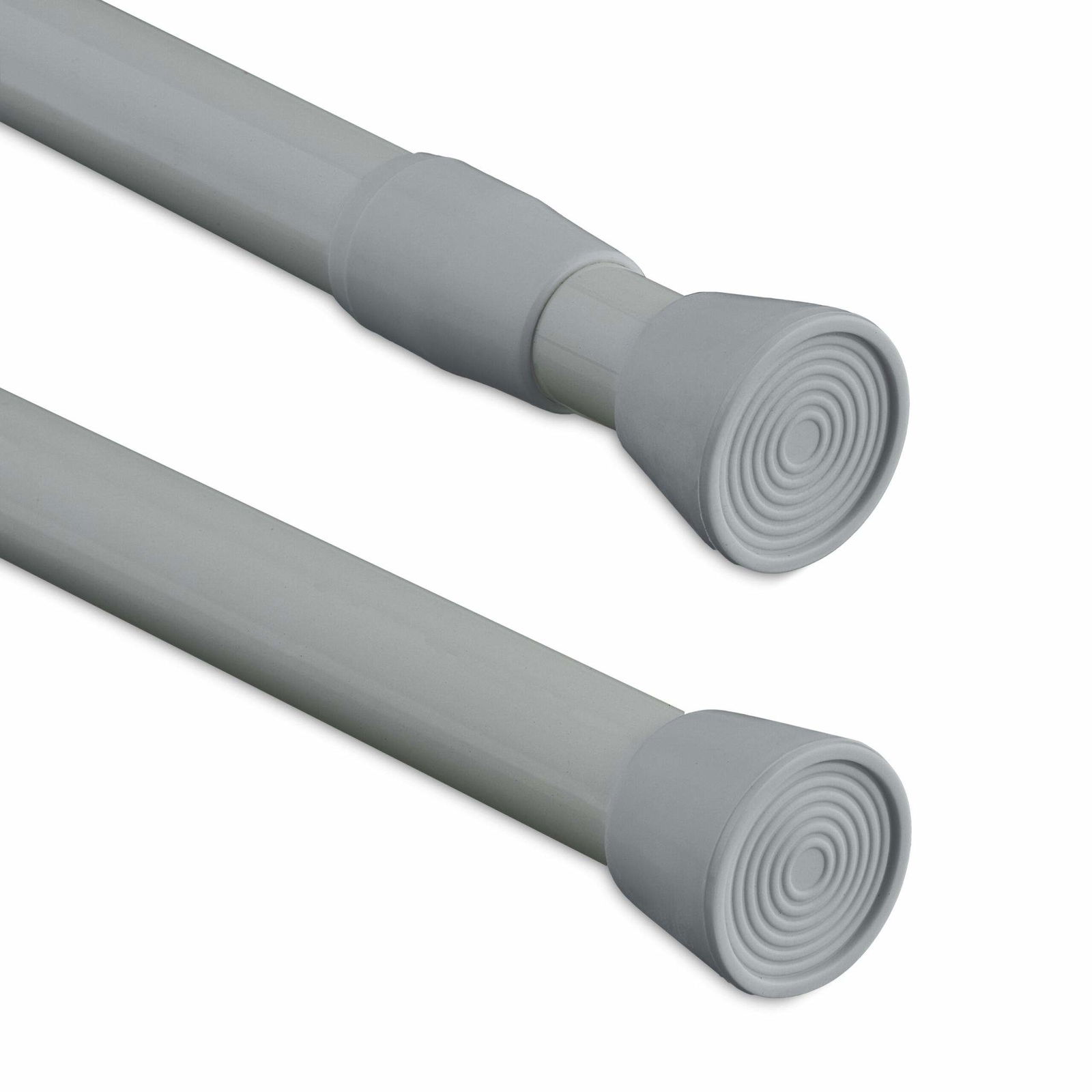 Teleskopstang i rustfrit stål, grå