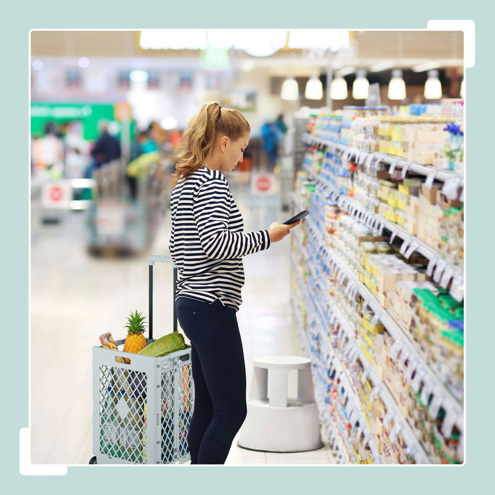 Sammenfoldelig indkøbskurv