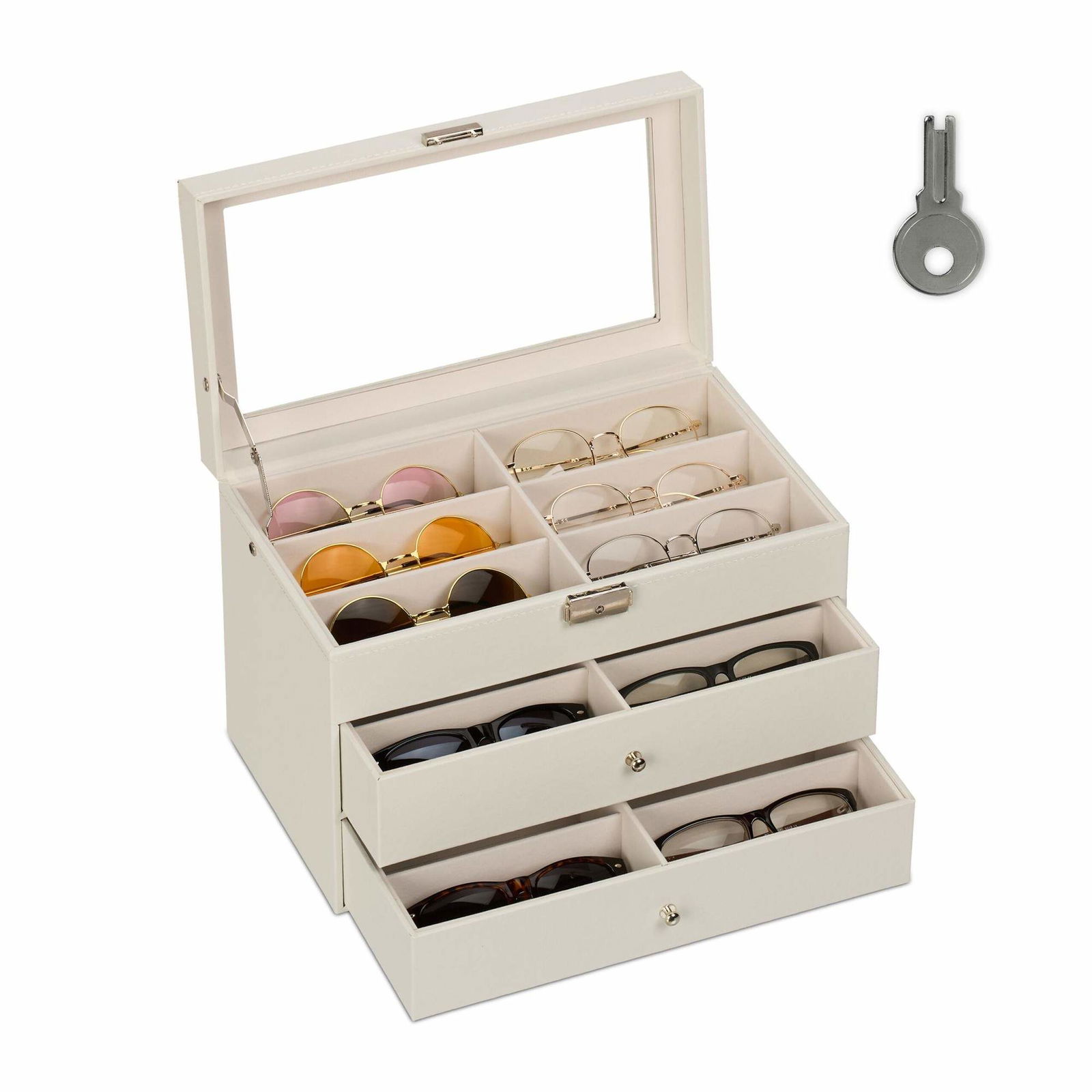 Brilleetui til 18 glas