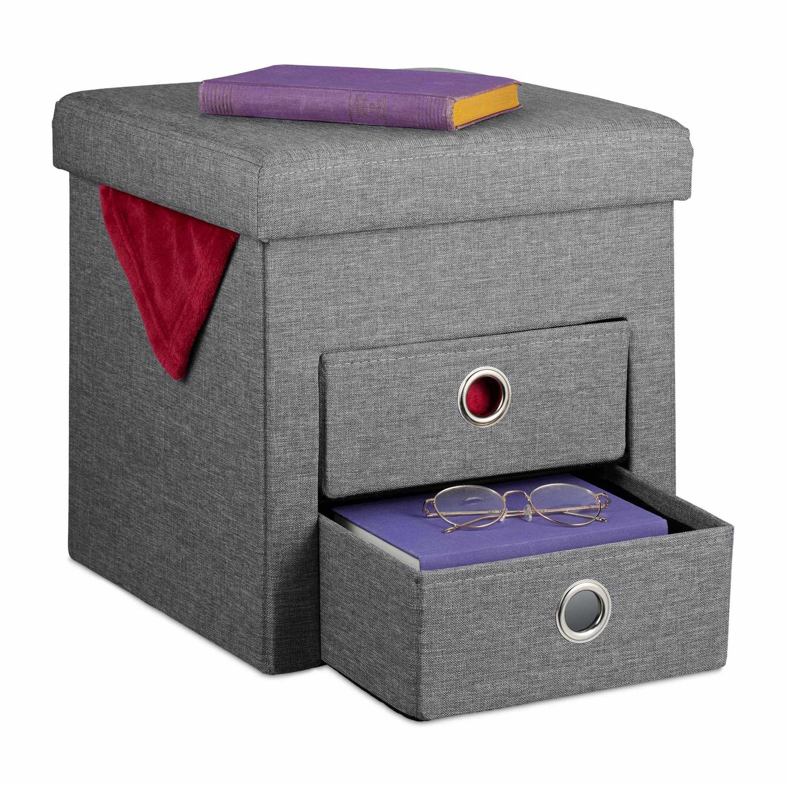 Pall med förvaring 2 lådor | Elektronik - Ljud & Bild - TV-Tillbehör - Fjärrkontroller | Pryloteket