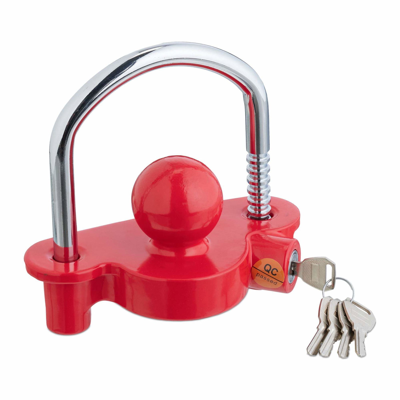 Släplås med 5 nycklar | Elektronik - Tillbehör Mobil & Surfplatta - Mobiltillbehör - Mobilkablar - Tillbehör | Pryloteket