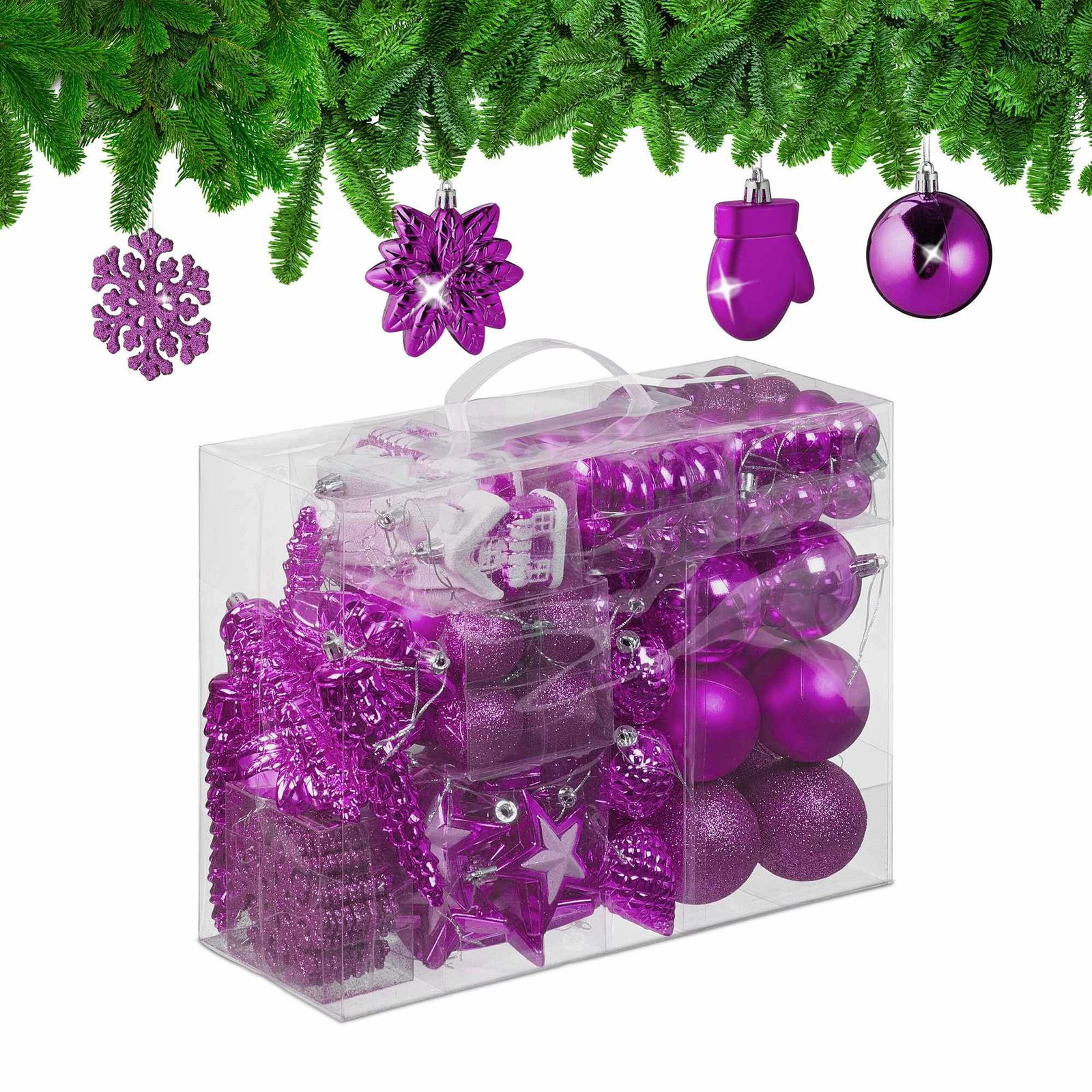 Juletræskugler i en pakke med 100 stk