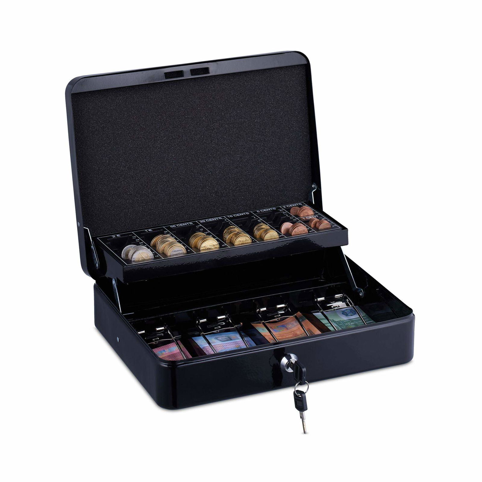 Kasseskuffe med mønttæller