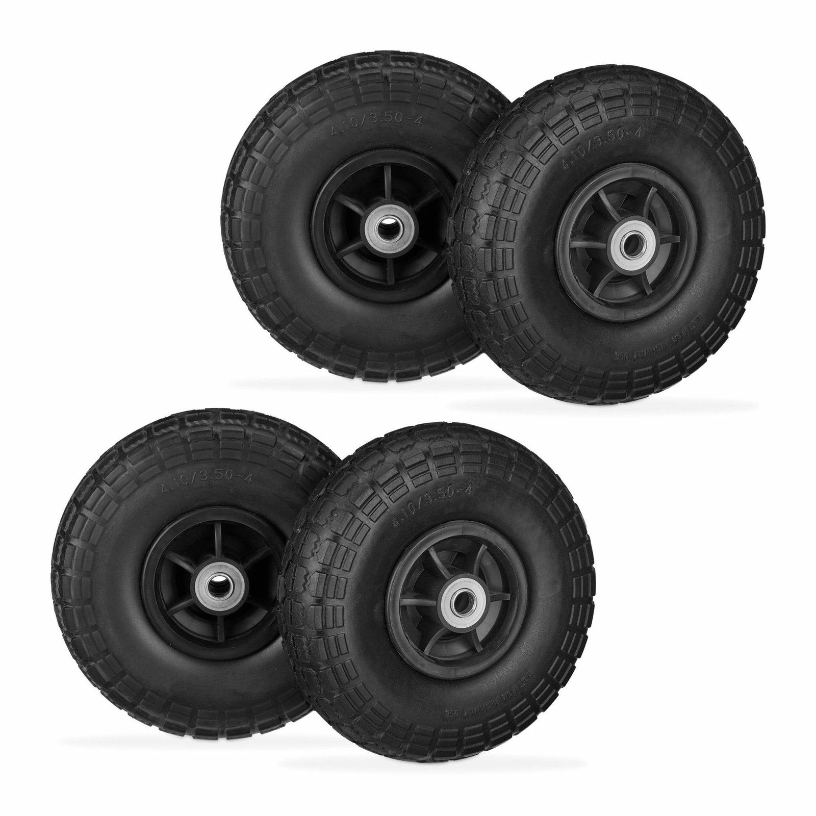 Pick-up hjul PU sæt á 4 4,10/3,50-4