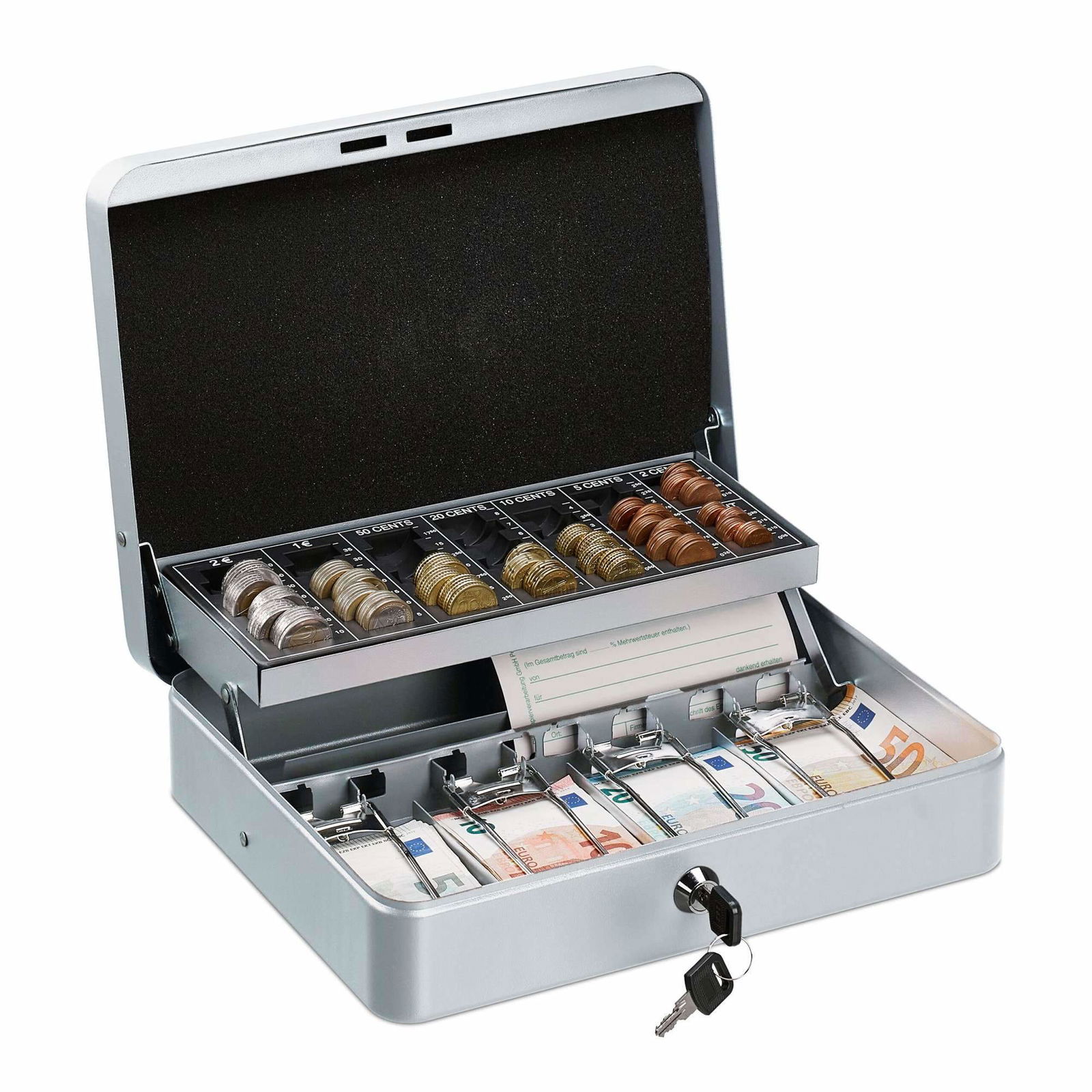 Kasseskuffe med lås