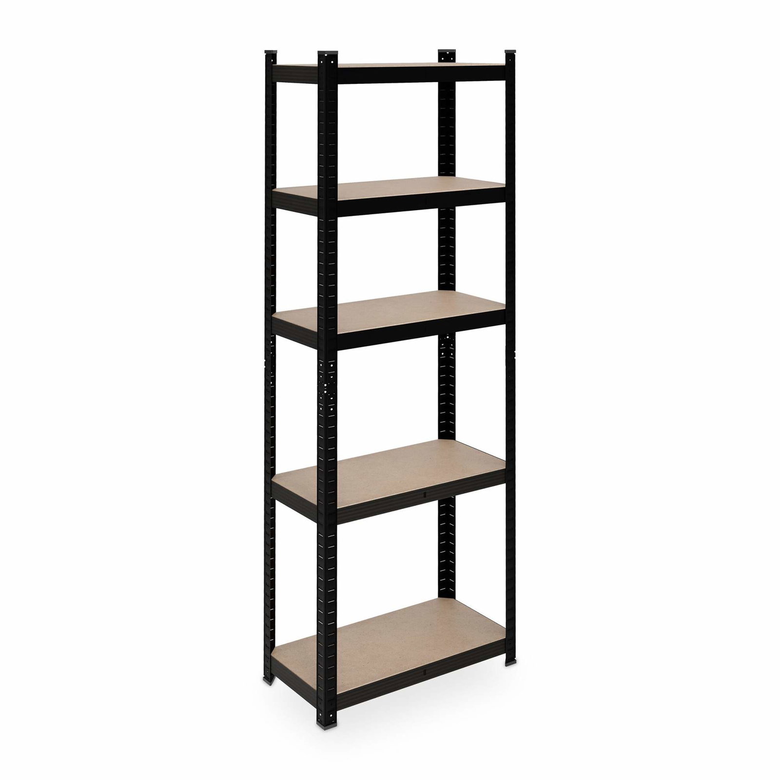 Svarta rejäla hyllor med 5 nivåer | Hem & Hobby - Resa & Semester - Organisering | Pryloteket