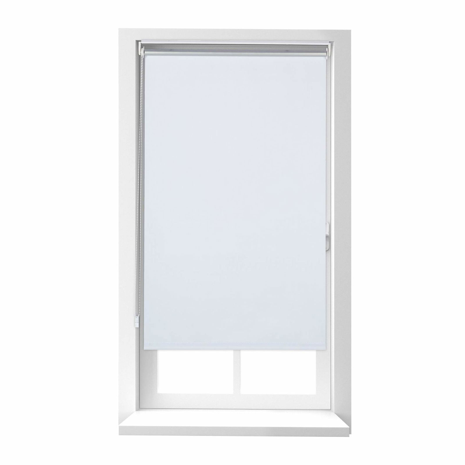 Hvidt termisk rullegardin 220 cm langt